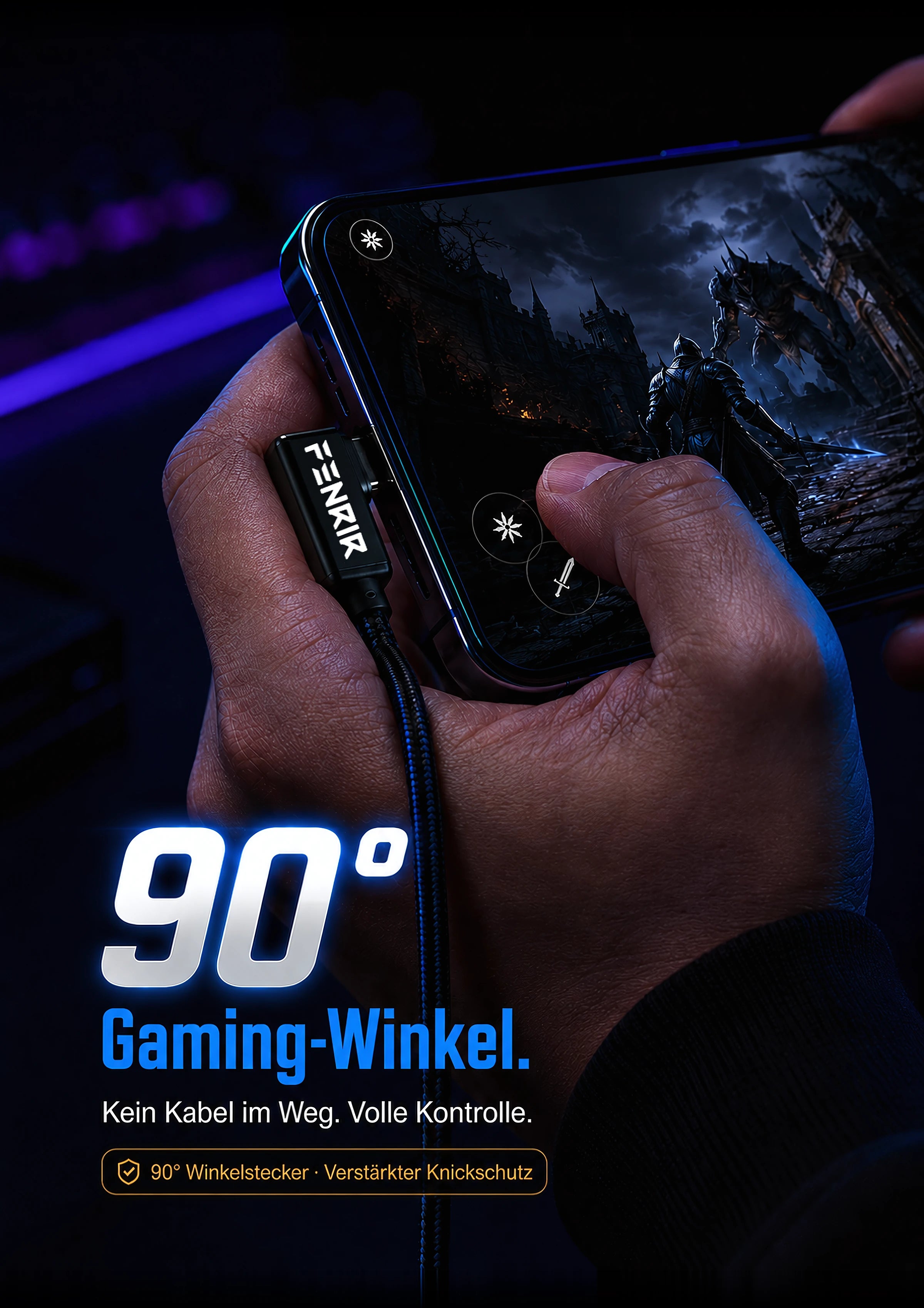 FENRIR 90 Grad Gaming-Winkel